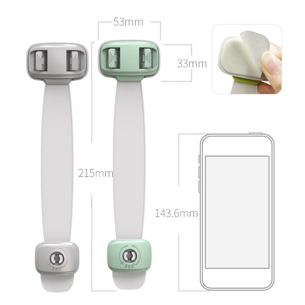 Baby Safety Cabinet & Drawer Locks – No-Drill, Anti-Pinch Door Locks for Kids
