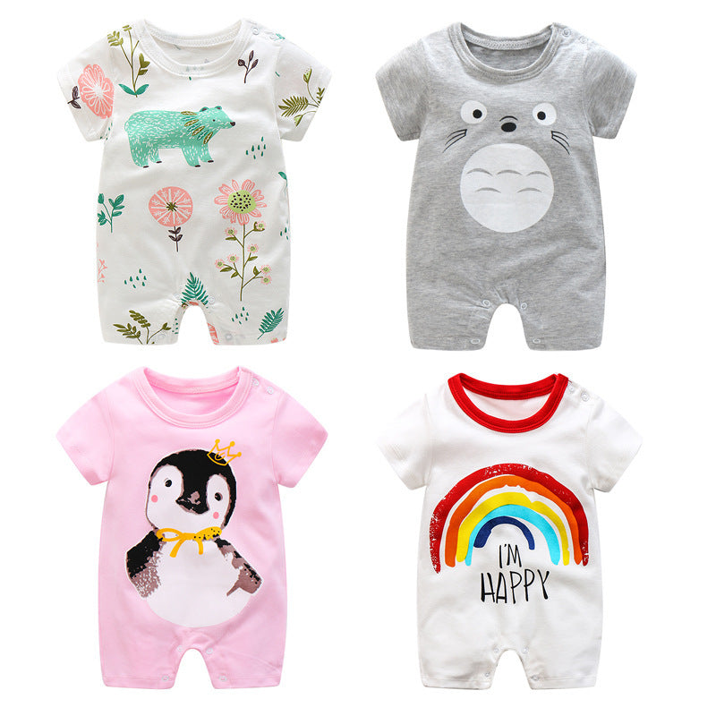 Baby Romper with Short Sleeves