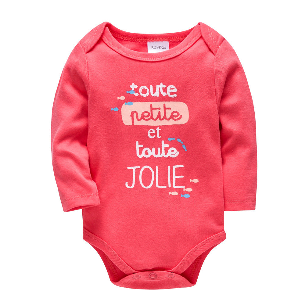 Autumn baby harness cotton jumpsuit baby clothes