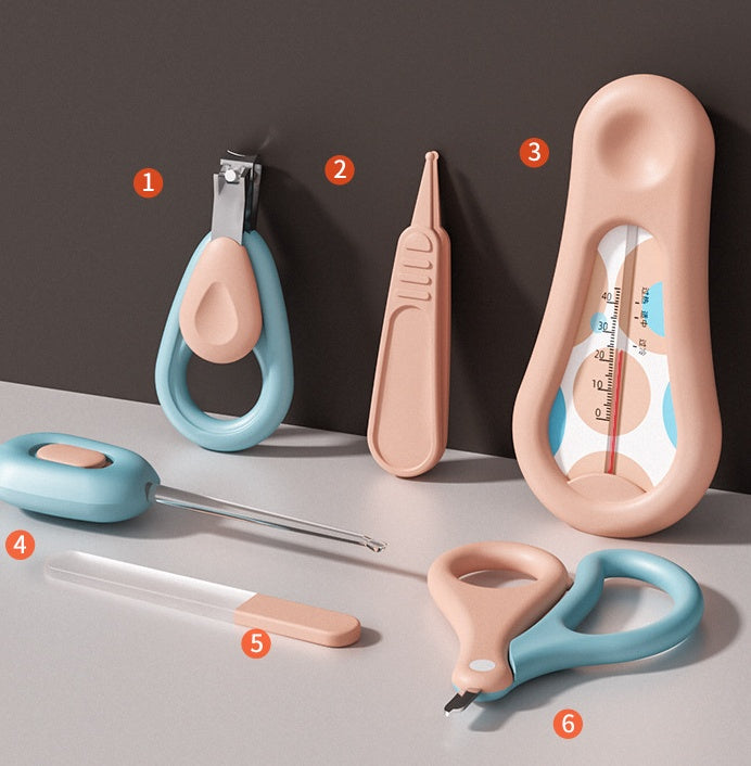 Baby Nail Clipper Set with 6 Essential Grooming Tools