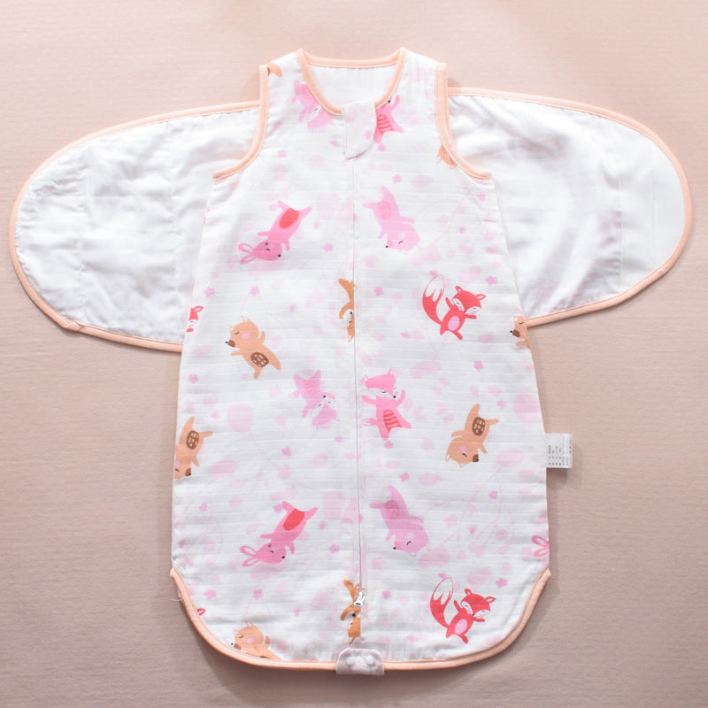 Breathable Muslin Swaddle Sleeping Bag for Newborns