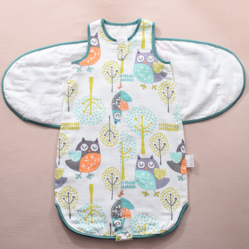 Breathable Muslin Swaddle Sleeping Bag for Newborns