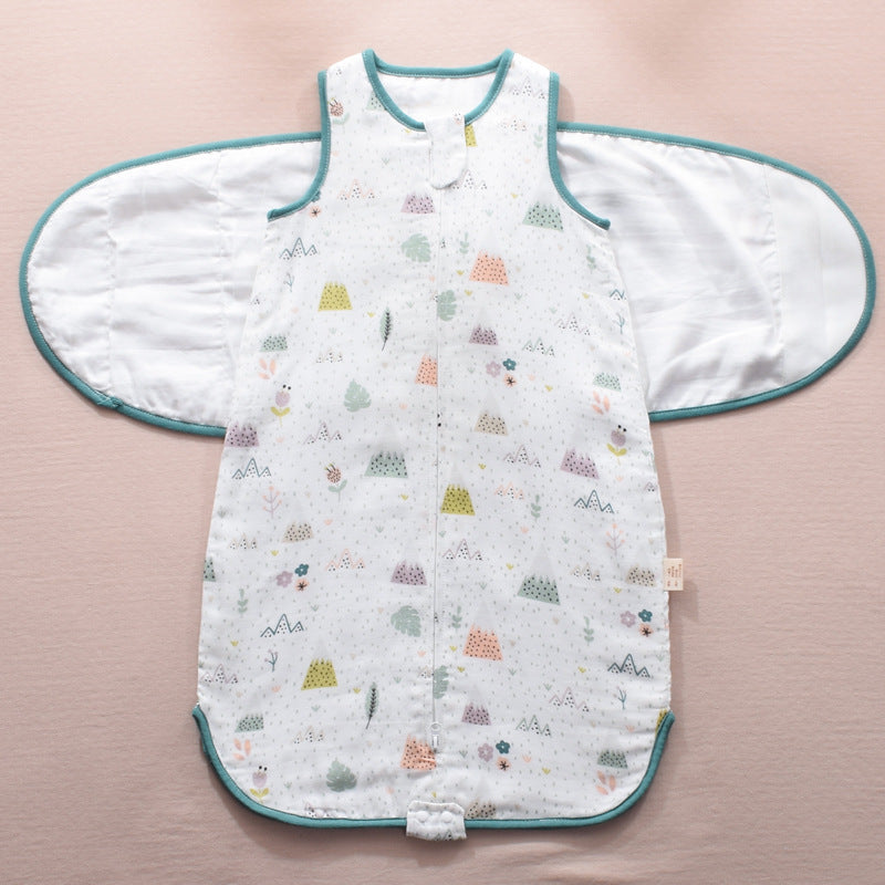 Breathable Muslin Swaddle Sleeping Bag for Newborns