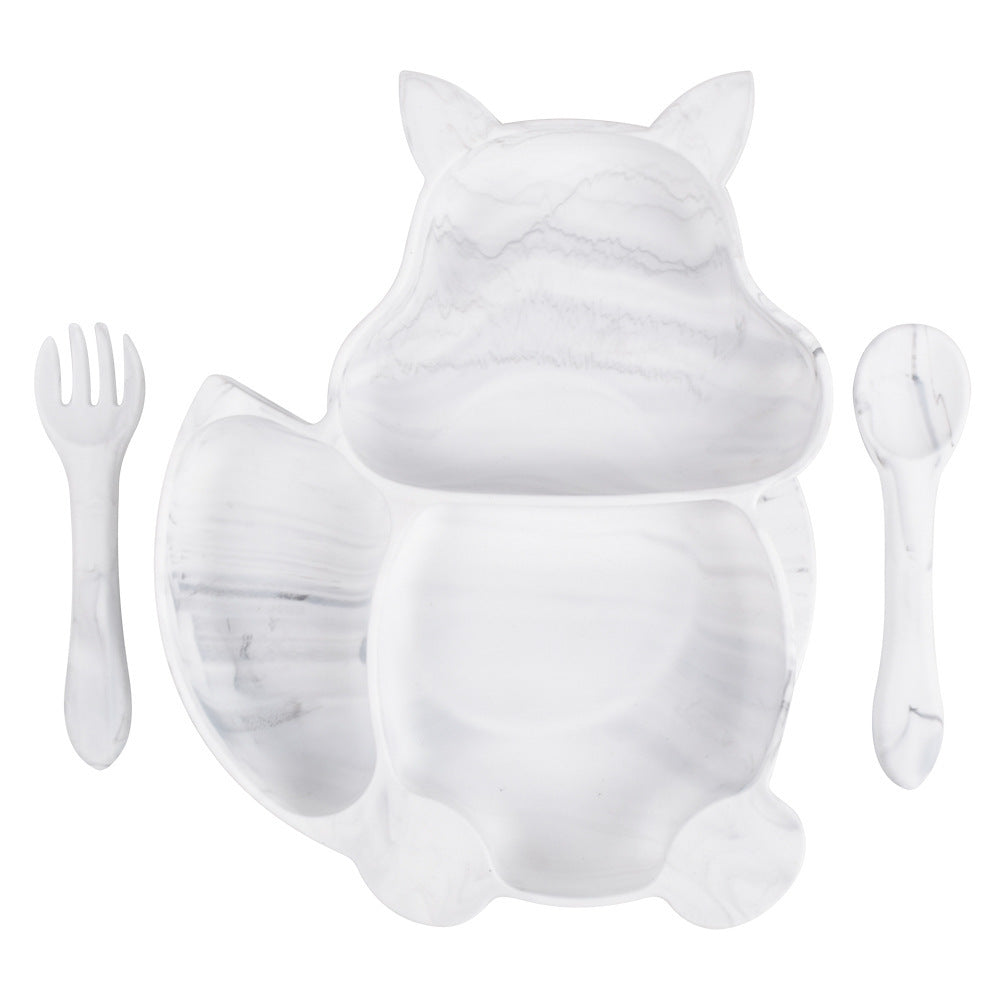 Baby Silicone Feeding Bowl & Spoon Set – Non-Slip Kids’ Dinner Plate