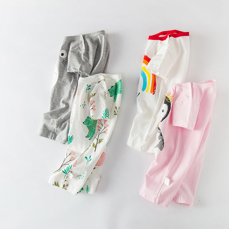 Baby Romper with Short Sleeves