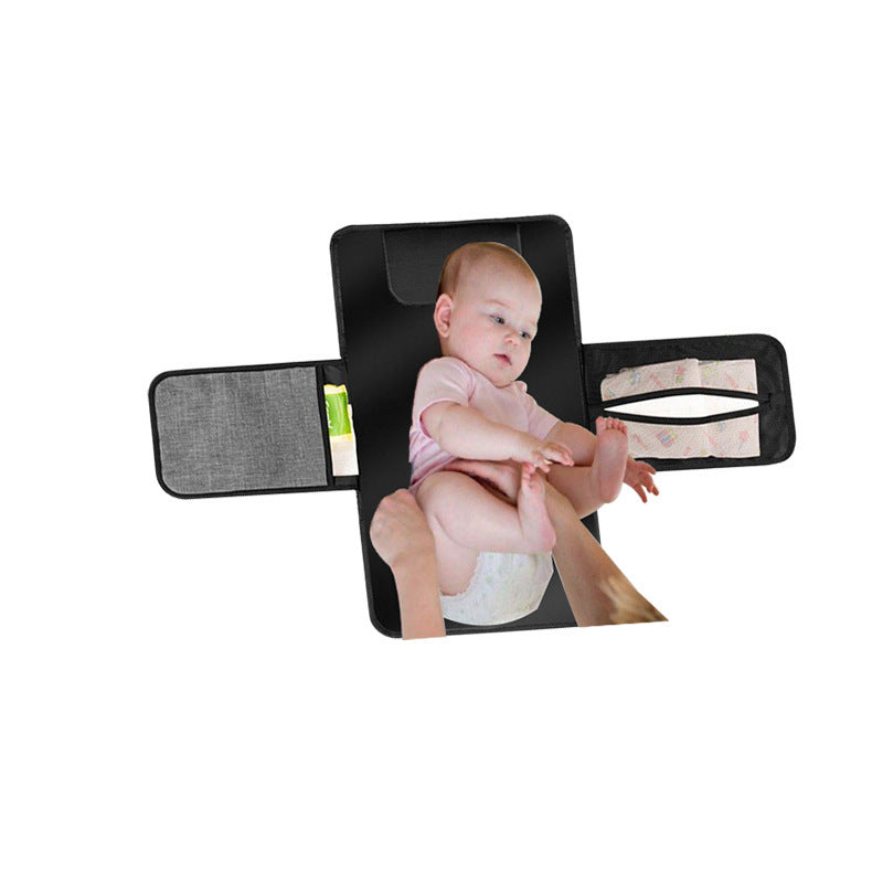 Portable Foldable Waterproof Baby Diaper Changing Mat – Travel Play Mat with Storage Bag