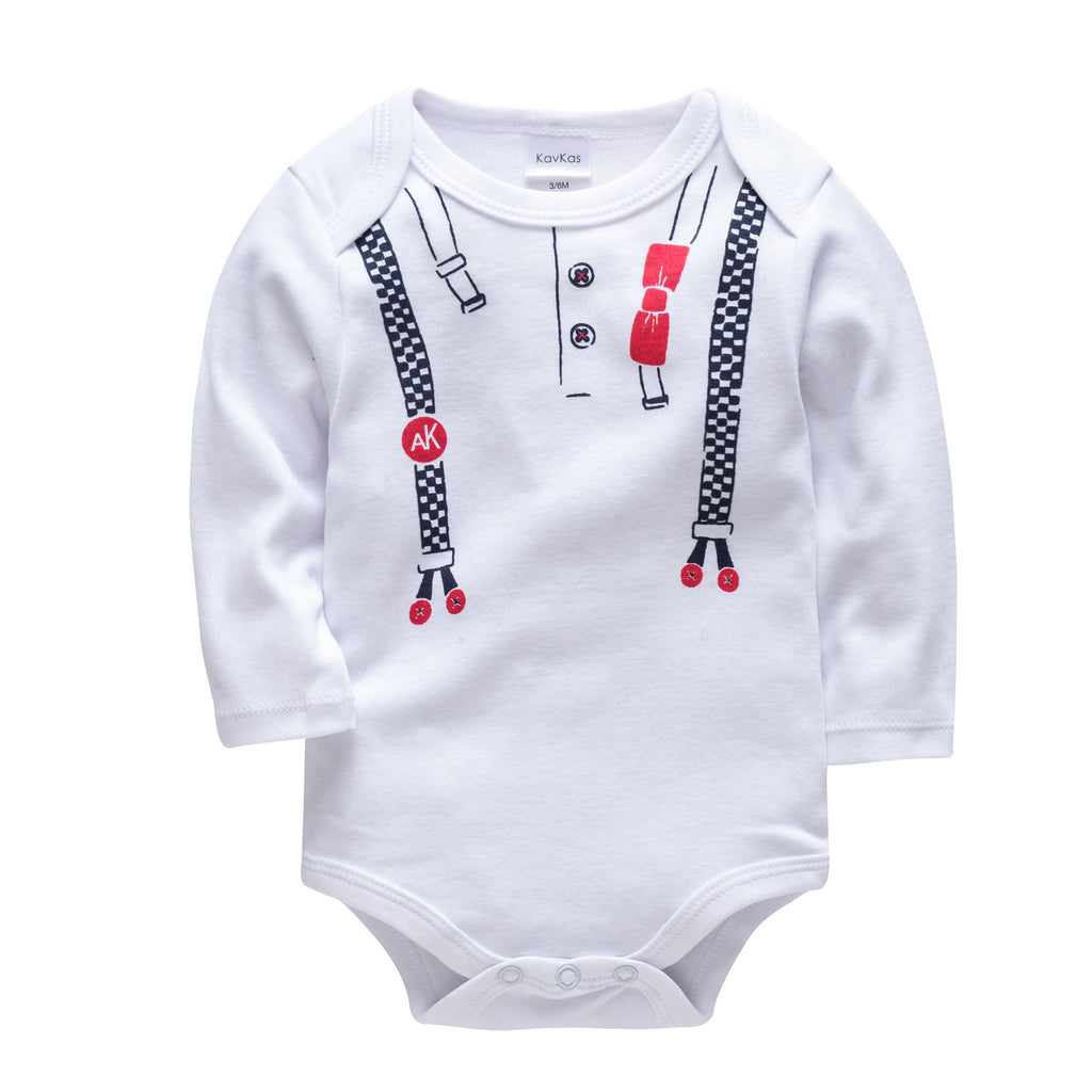 Autumn Baby Cotton Harness Jumpsuit – Cozy & Comfortable Baby Outfit