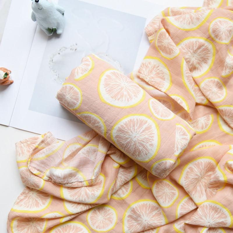 Bamboo Baby Blanket Towel – Double-Layer Muslin for Newborns