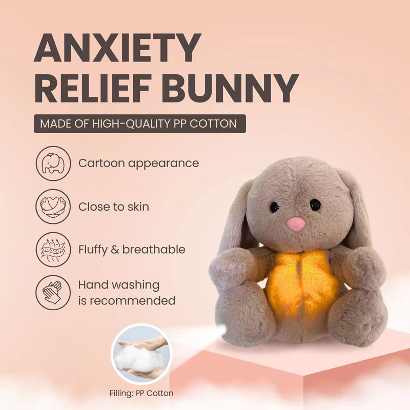 Breathing Bunny Plush Toy – Soothing Sensory Comforter for Newborns & Babies