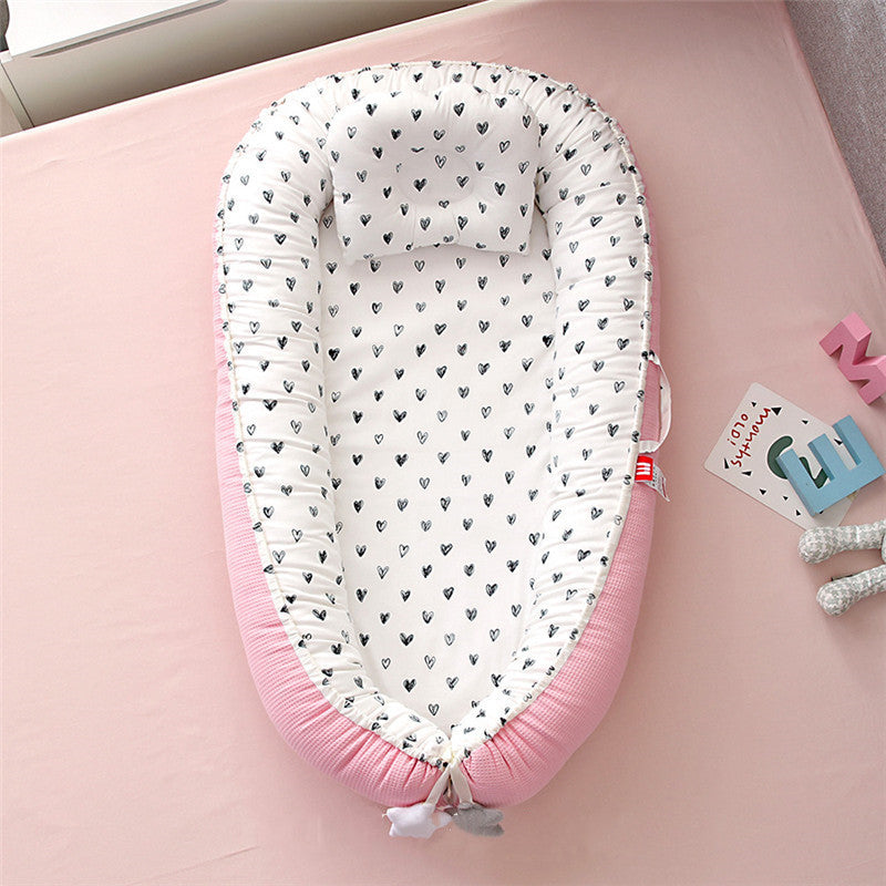Honeycomb Breathable Foldable Detachable And Washable Portable Crib