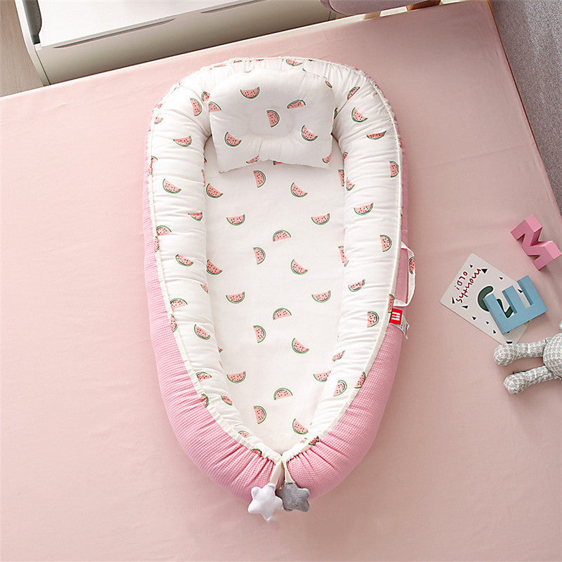 Honeycomb Breathable Foldable Detachable And Washable Portable Crib