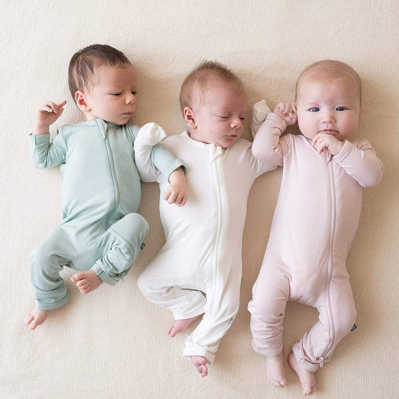 Bamboo Fiber Baby Bodysuit – Soft, Breathable & Gentle for Newborns