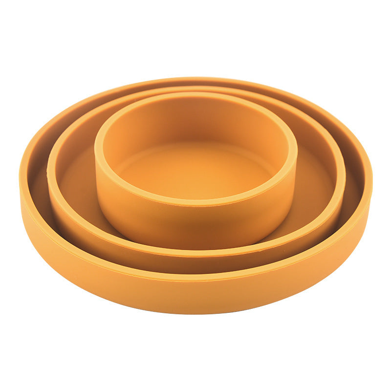 Baby Silicone Dinner Plate – Self-Feeding Training Bowl for Toddlers