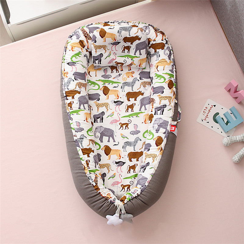 Honeycomb Breathable Foldable Detachable And Washable Portable Crib