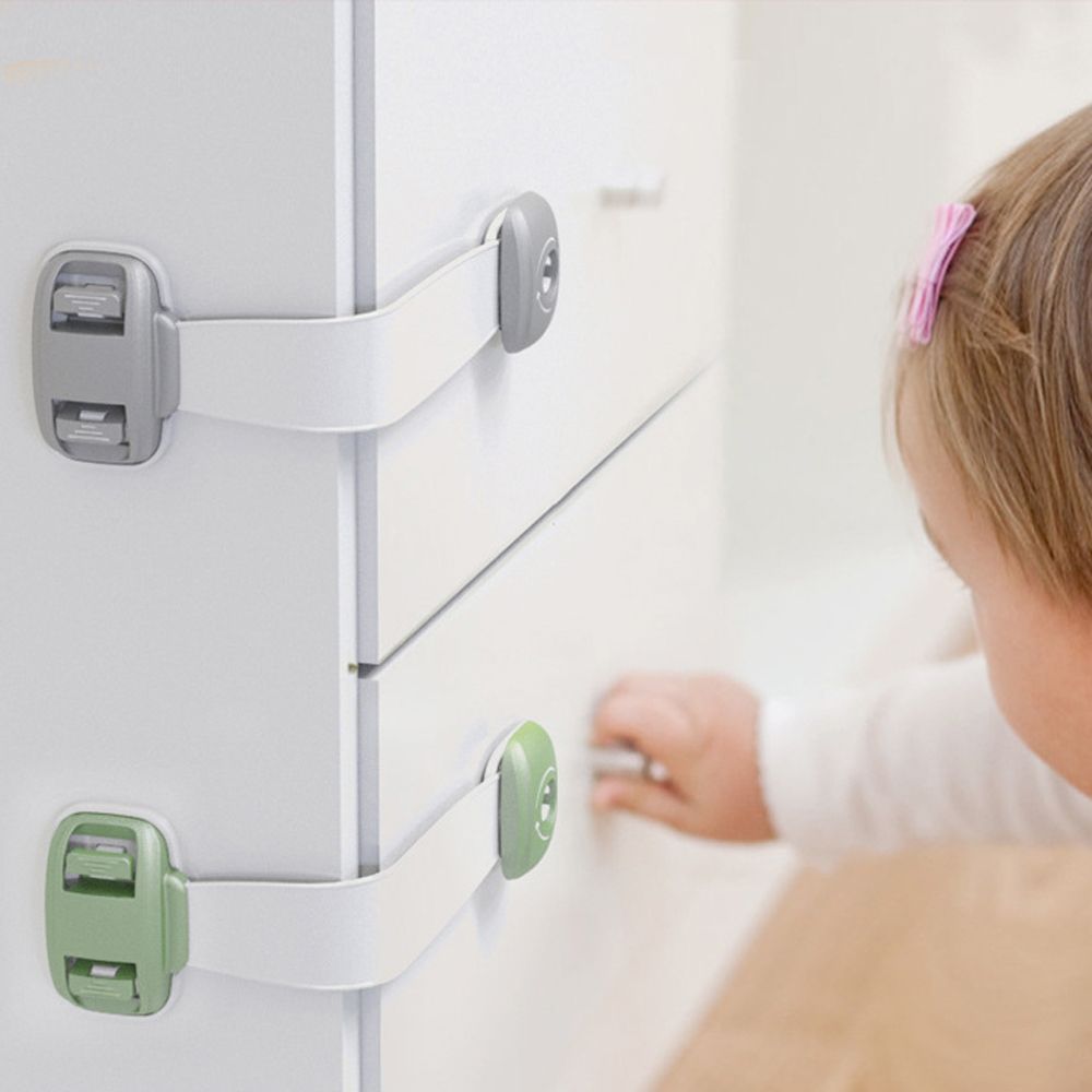Baby Safety Cabinet & Drawer Locks – No-Drill, Anti-Pinch Door Locks for Kids