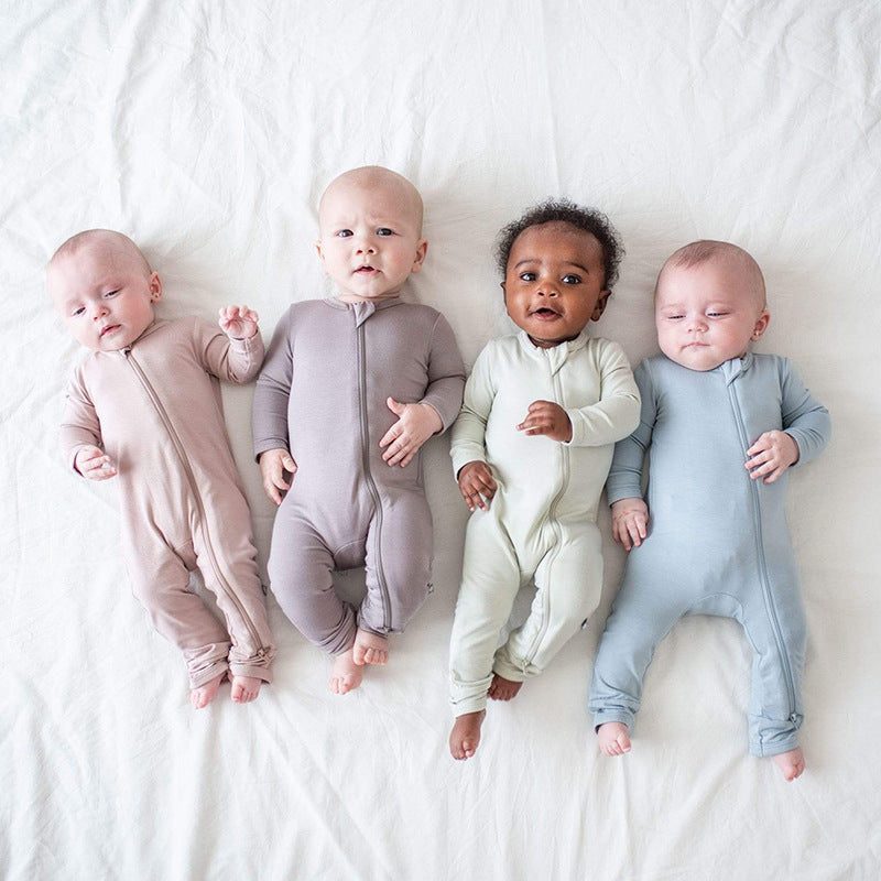 Bamboo Fiber Baby Bodysuit – Soft, Breathable & Gentle for Newborns