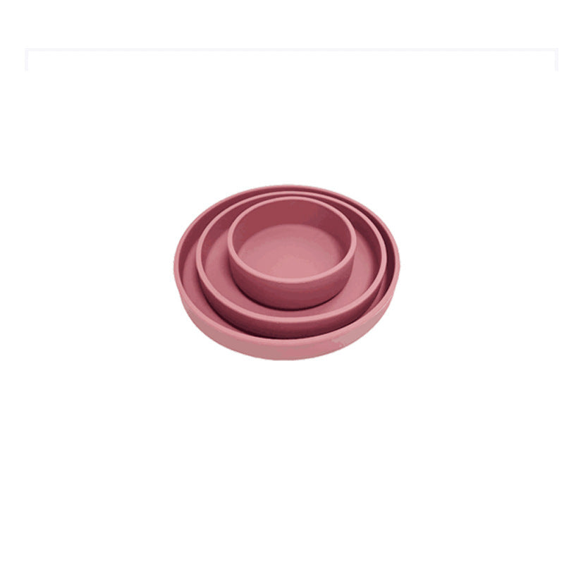Baby Silicone Dinner Plate – Self-Feeding Training Bowl for Toddlers