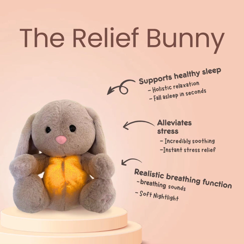 Breathing Bunny Plush Toy – Soothing Sensory Comforter for Newborns & Babies