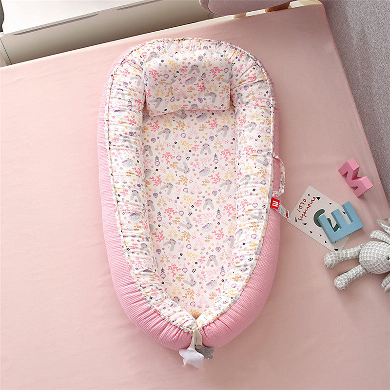 Honeycomb Breathable Foldable Detachable And Washable Portable Crib