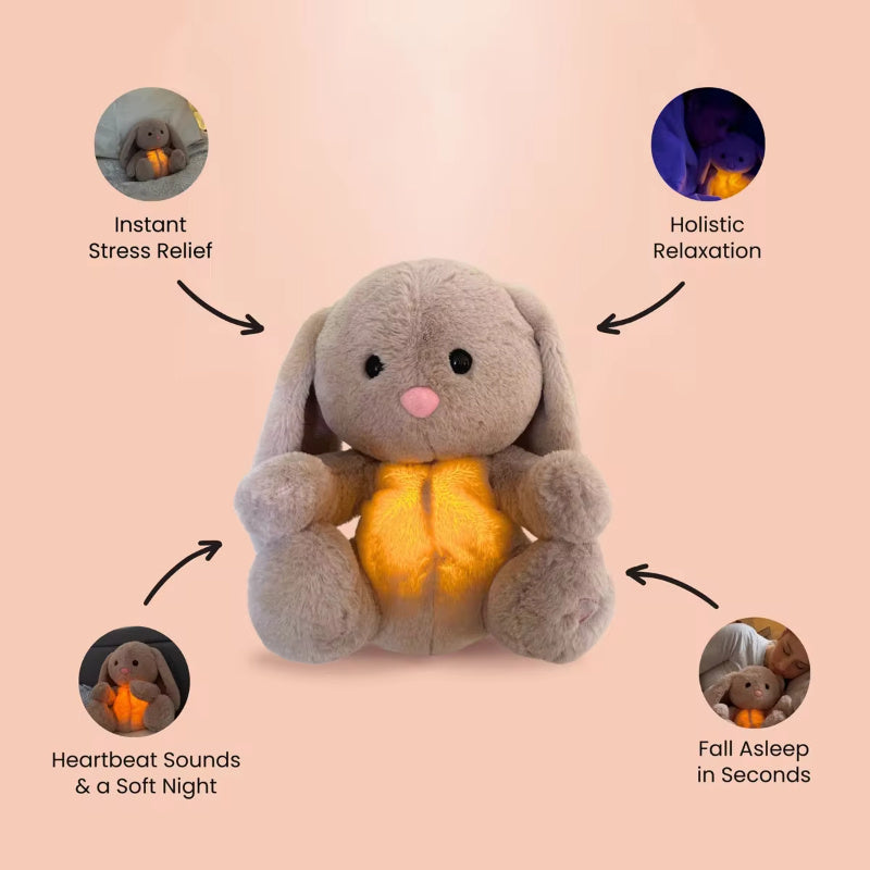 Breathing Bunny Plush Toy – Soothing Sensory Comforter for Newborns & Babies