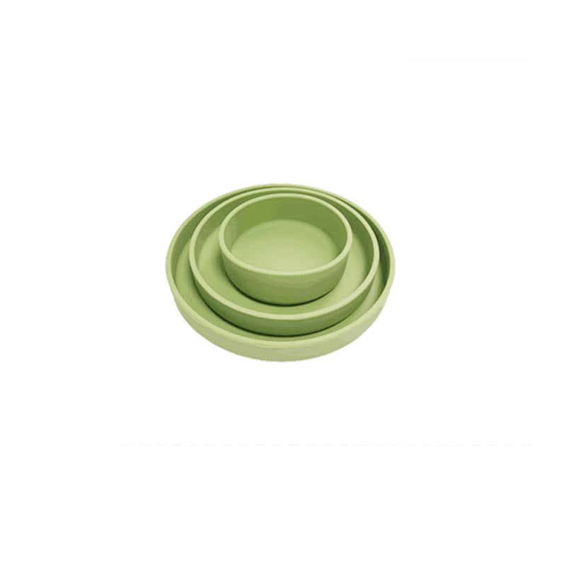 Baby Silicone Dinner Plate – Self-Feeding Training Bowl for Toddlers