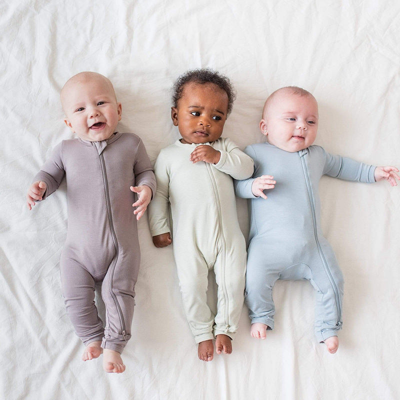 Bamboo Fiber Baby Bodysuit – Soft, Breathable & Gentle for Newborns