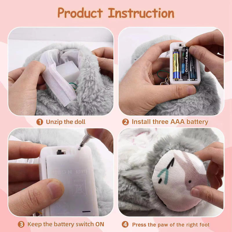 Breathing Bunny Plush Toy – Soothing Sensory Comforter for Newborns & Babies