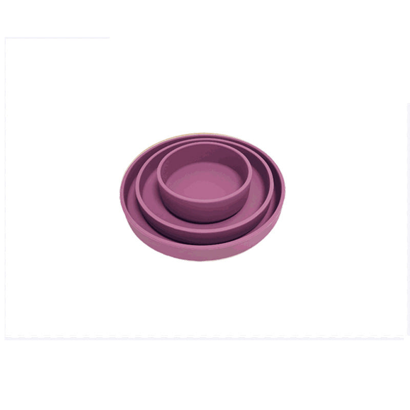 Baby Silicone Dinner Plate – Self-Feeding Training Bowl for Toddlers